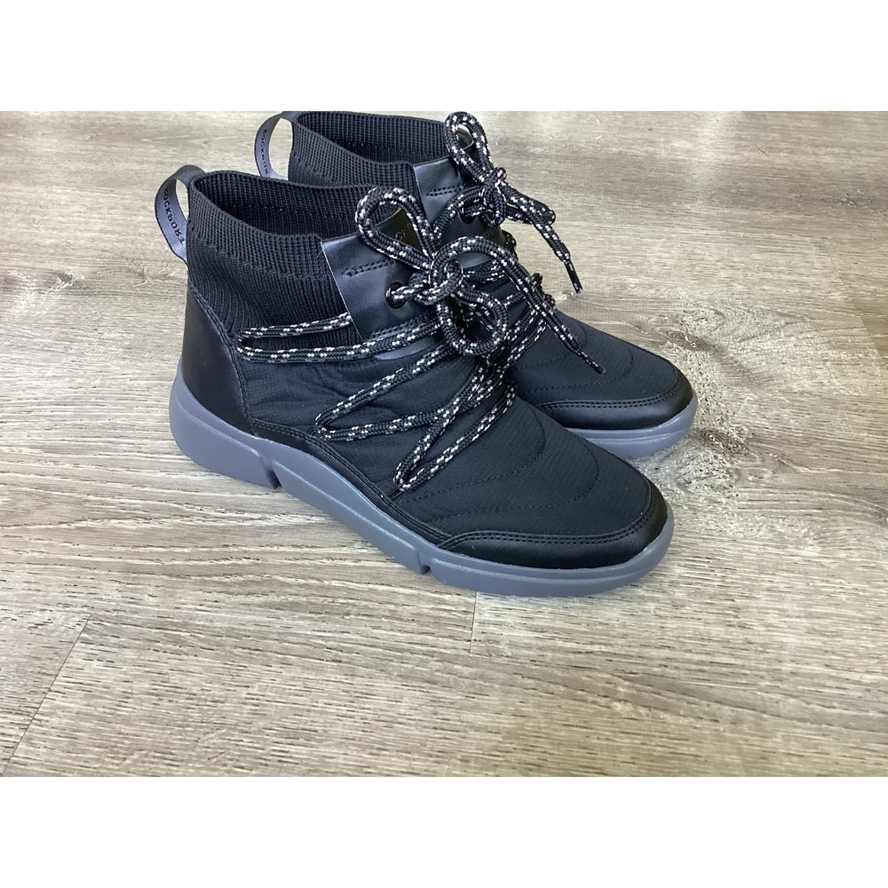 Rockport Womens Size 7.5 R-Evolution W Bungee Bootie Ankle Boots Black